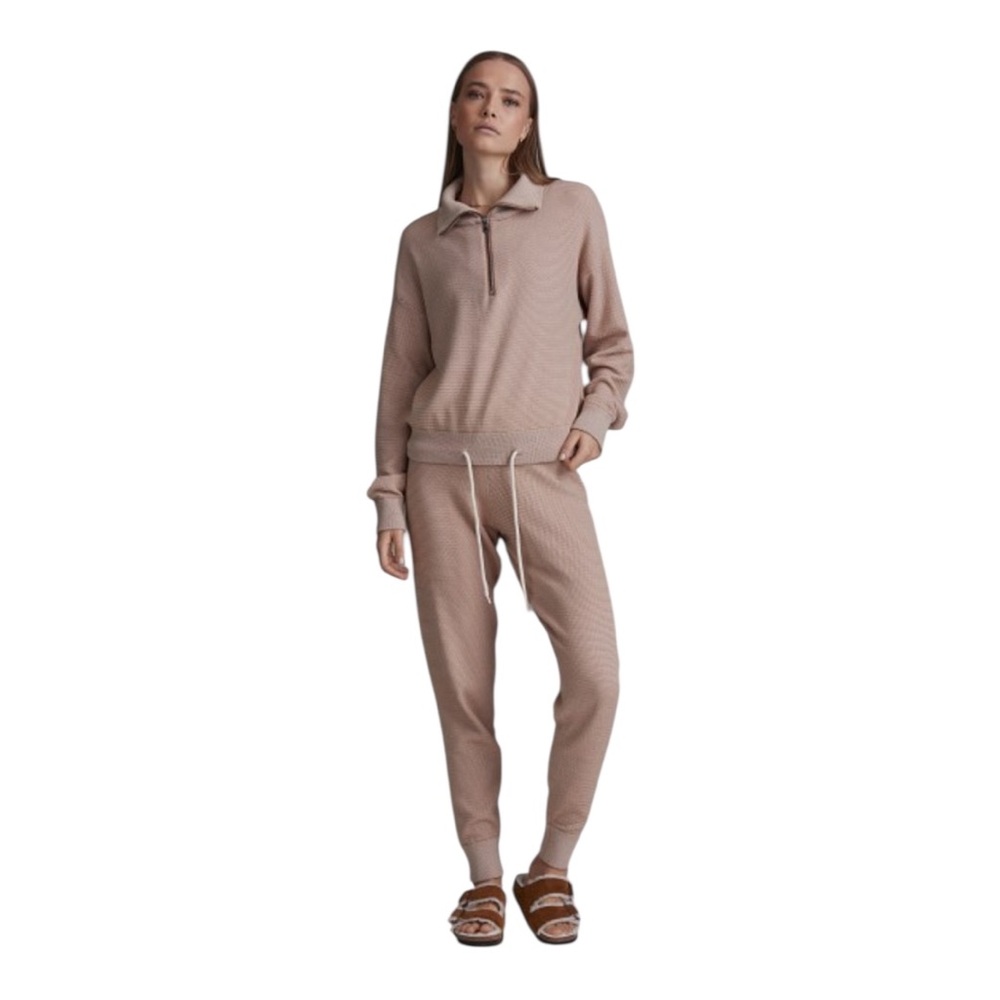VARLEY Alice Sweat Pant in Praline/Ivory - Excellent Pre-Loved Condition, Small